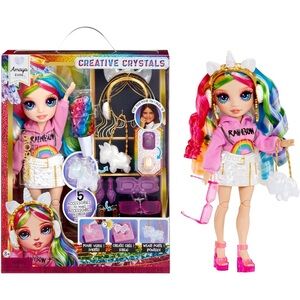 Rainbow High Creative Crystals Doll Amaya Raine NIB